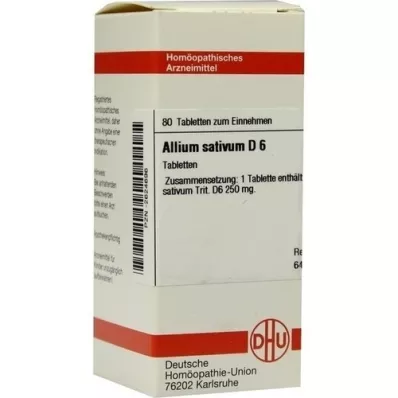 ALLIUM SATIVUM D 6 tablets, 80 pc