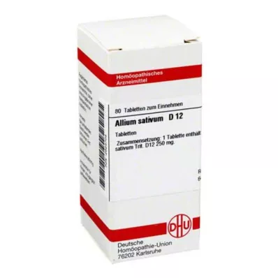 ALLIUM SATIVUM D 12 tablets, 80 pc