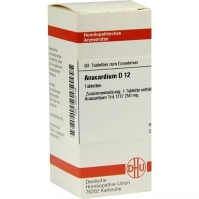 ANACARDIUM D 12 tablets, 80 pc