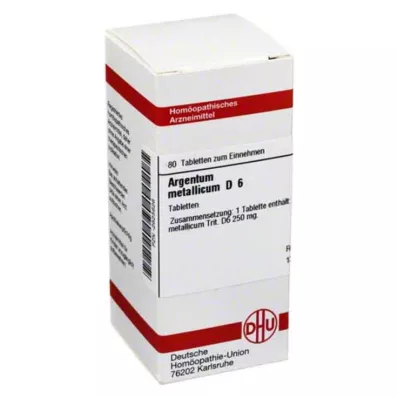 ARGENTUM METALLICUM D 6 tablets, 80 pc ARGENTUM METALLICUM D 6 tablets, 80 pc