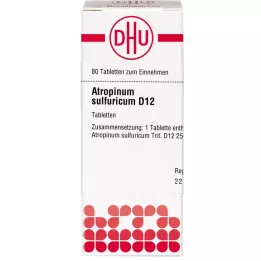 ATROPINUM SULFURICUM D 12 tablets, 80 pc