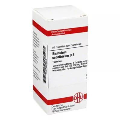 BISMUTUM SUBNITRICUM D 6 tablets, 80 pc