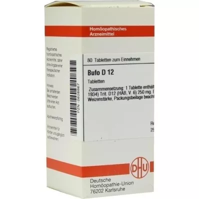 BUFO D 12 tablets, 80 pc