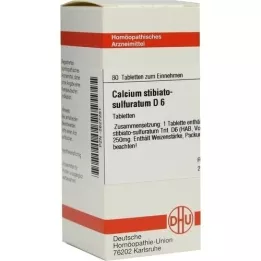 CALCIUM STIBIATO sulphuratum D 6 tablets, 80 pcs