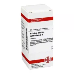 CALCIUM STIBIATO sulphuratum D 6 tablets, 80 pcs