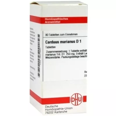 CARDUUS MARIANUS D 1 tablets, 80 pc