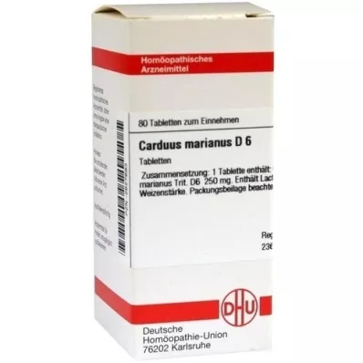 CARDUUS MARIANUS D 6 tablets, 80 pc