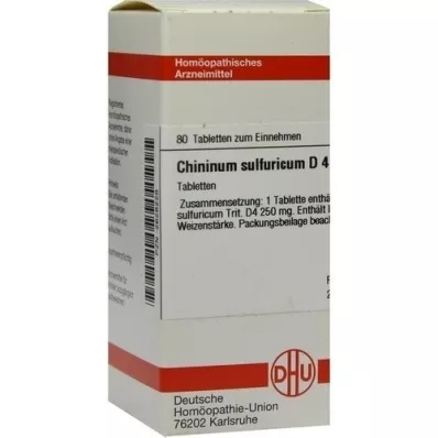 CHININUM SULFURICUM D 4 tablets, 80 pc