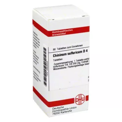 CHININUM SULFURICUM D 4 tablets, 80 pc CHININUM SULFURICUM D 4 tablets, 80 pc