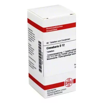 CINNABARIS D 12 tablets, 80 pc CINNABARIS D 12 tablets, 80 pc