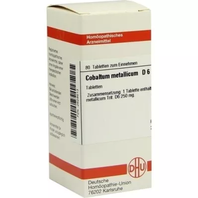 COBALTUM METALLICUM D 6 tablets, 80 pc