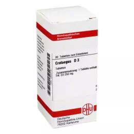 CRATAEGUS D 3 tablets, 80 pc