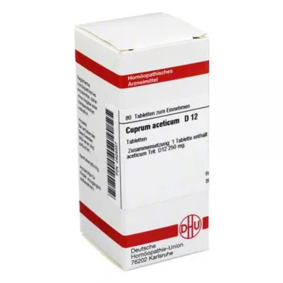 CUPRUM ACETICUM D 12 tablets, 80 pc CUPRUM ACETICUM D 12 tablets, 80 pc