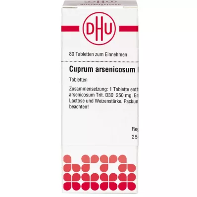 CUPRUM ARSENICOSUM D 30 tablets, 80 pc