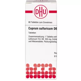 CUPRUM SULFURICUM D 6 tablets, 80 pc