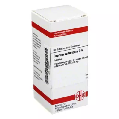 CUPRUM SULFURICUM D 6 tablets, 80 pc CUPRUM SULFURICUM D 6 tablets, 80 pc