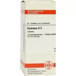 DAMIANA D 3 tablets, 80 pc