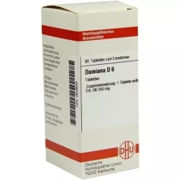 DAMIANA D 6 tablets, 80 pc