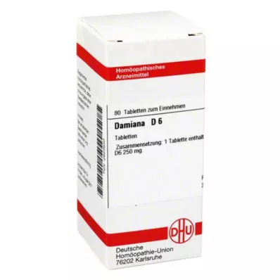 DAMIANA D 6 tablets, 80 pc