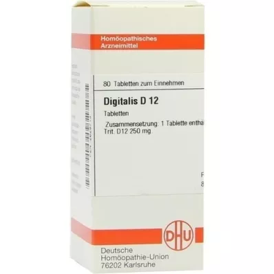 DIGITALIS D 12 tablets, 80 pc