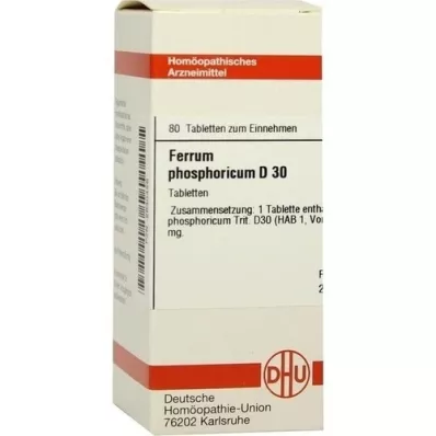 FERRUM PHOSPHORICUM D 30 tablets, 80 pc