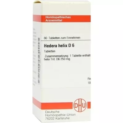 HEDERA HELIX D 6 tablets, 80 pc