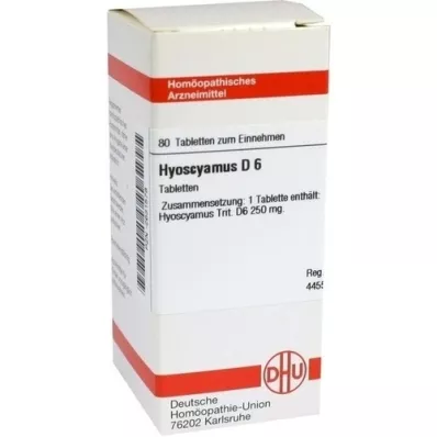 HYOSCYAMUS D 6 tablets, 80 pc