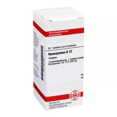 HYOSCYAMUS D 12 tablets, 80 pc