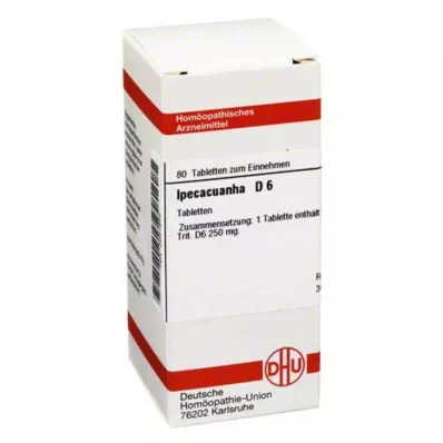 IPECACUANHA D 6 tablets, 80 pc