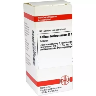 KALIUM BICHROMICUM D 12 tablets, 80 pc