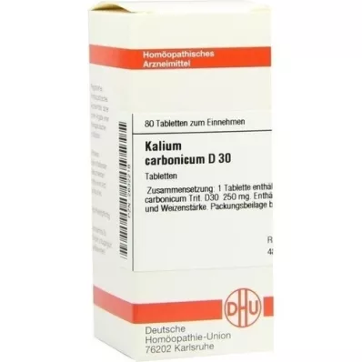 KALIUM CARBONICUM D 30 tablets, 80 pc