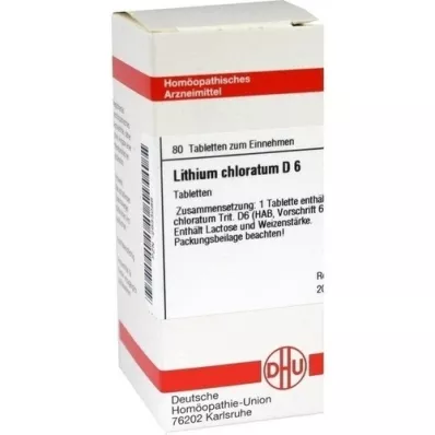 LITHIUM CHLORATUM D 6 tablets, 80 pc