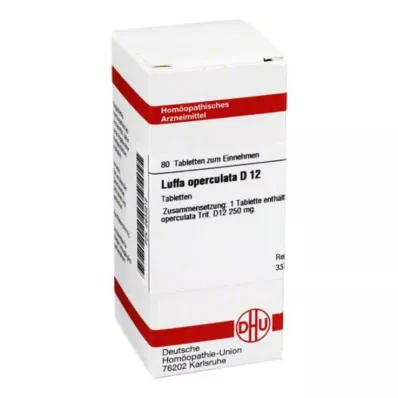 LUFFA OPERCULATA D 12 tablets, 80 pc LUFFA OPERCULATA D 12 tablets, 80 pc