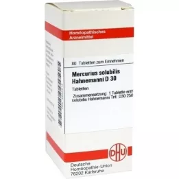 MERCURIUS SOLUBILIS Hahnemanni D 30 Tablets, 80 pcs