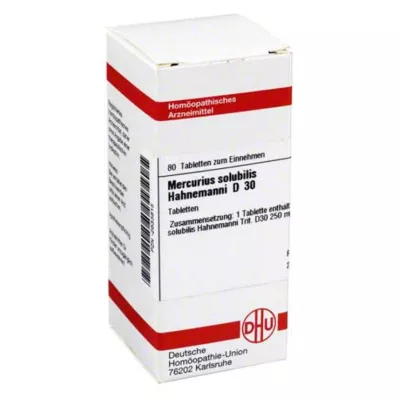 MERCURIUS SOLUBILIS Hahnemanni D 30 Tablets, 80 pcs