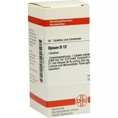 OPIUM D 12 tablets, 80 pc