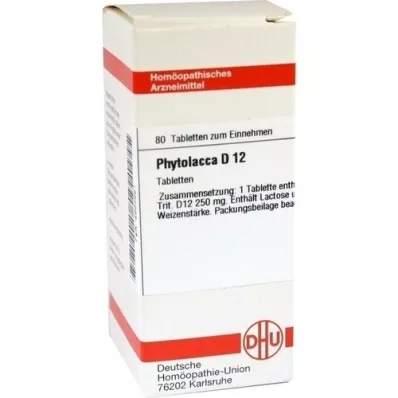 PHYTOLACCA D 12 tablets, 80 pc