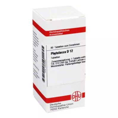 PHYTOLACCA D 12 tablets, 80 pc