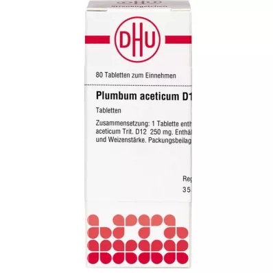 PLUMBUM ACETICUM D 12 tablets, 80 pc