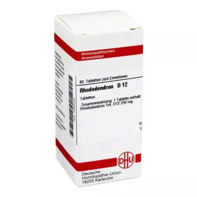 RHODODENDRON D 12 tablets, 80 pc RHODODENDRON D 12 tablets, 80 pc