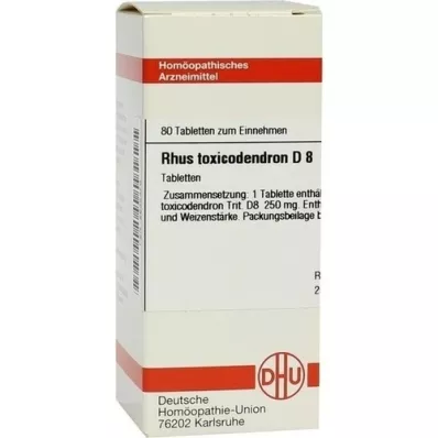 RHUS TOXICODENDRON D 8 tablets, 80 pc