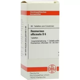 ROSMARINUS OFFICINALIS D 6 tablets, 80 pc