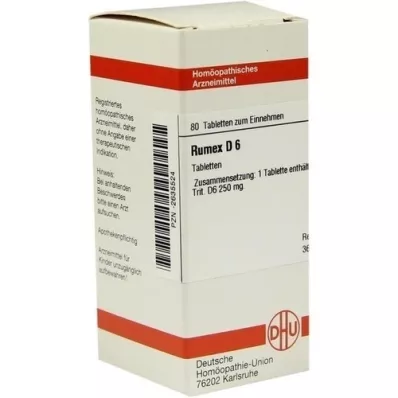 RUMEX D 6 tablets, 80 pc