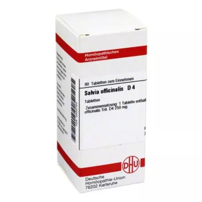 SALVIA OFFICINALIS D 4 tablets, 80 pc SALVIA OFFICINALIS D 4 tablets, 80 pc