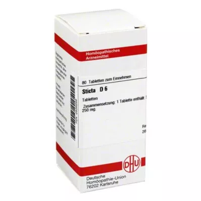 STICTA D 6 tablets, 80 pc STICTA D 6 tablets, 80 pc