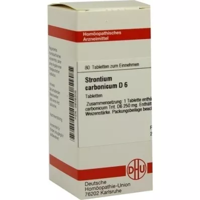 STRONTIUM CARBONICUM D 6 tablets, 80 pc
