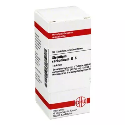 STRONTIUM CARBONICUM D 6 tablets, 80 pc