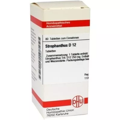 STROPHANTHUS D 12 tablets, 80 pc