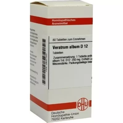 VERATRUM ALBUM D 12 tablets, 80 pc