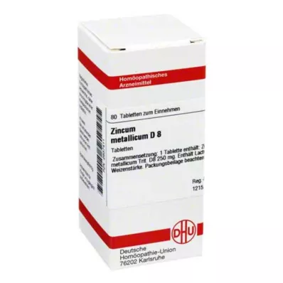 ZINCUM METALLICUM D 8 tablets, 80 pc